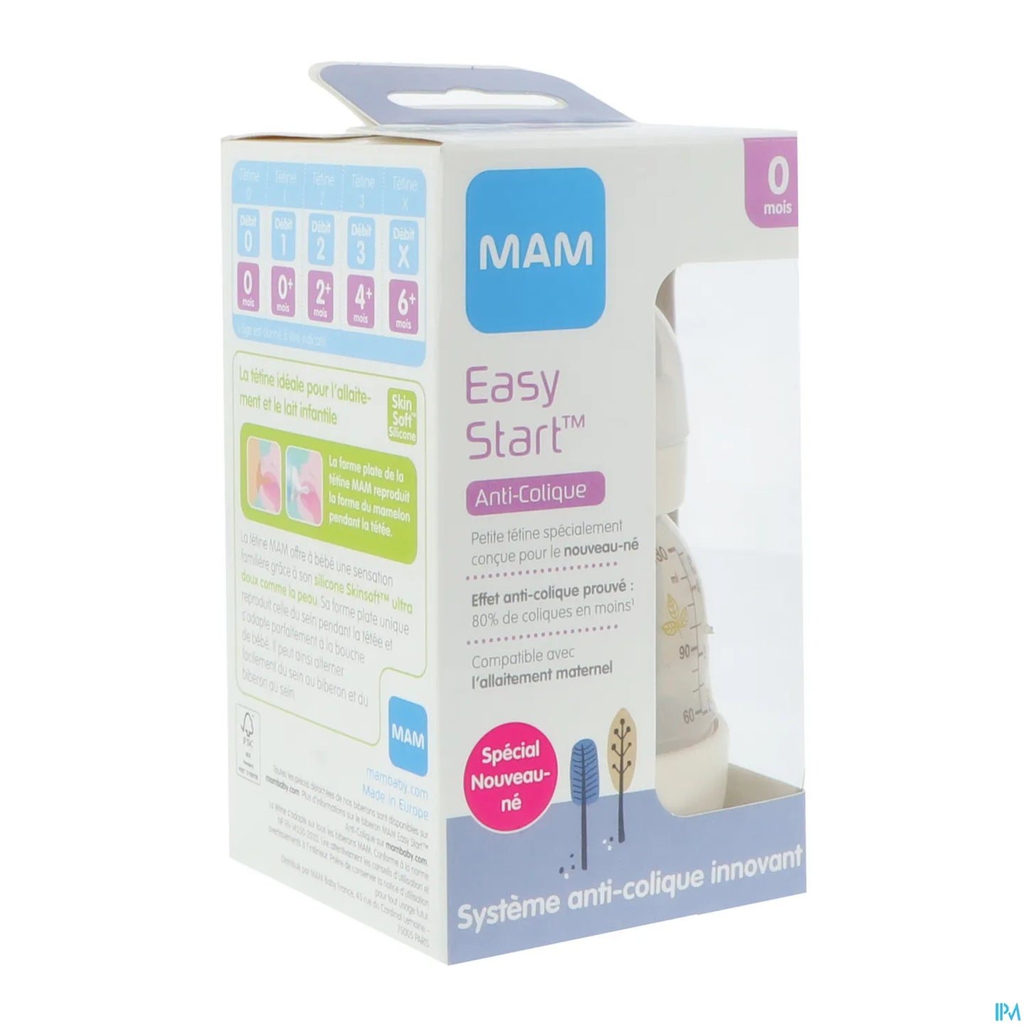 Biberon Easy Start Anti-Colique 130ml Lin