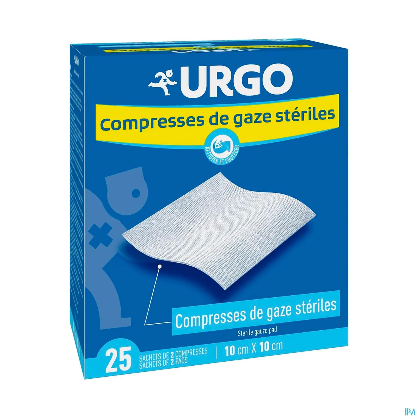 Compresses Stériles Gaze 10x10 cm boîte de 25 sachets de 2