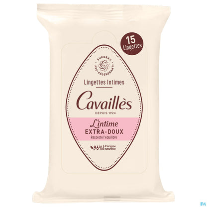 Rogé Cavaillès Lingettes Intimes Extra-Douces 15 Unités
