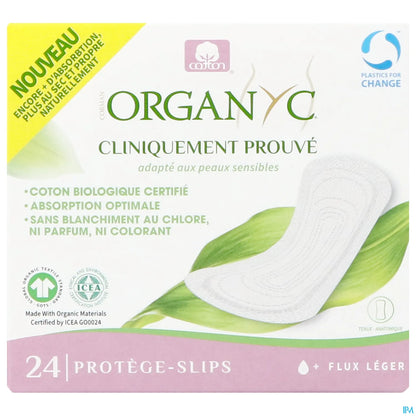 Protège-Slips Normaux en Pochette Individuelle Bio 24 pcs