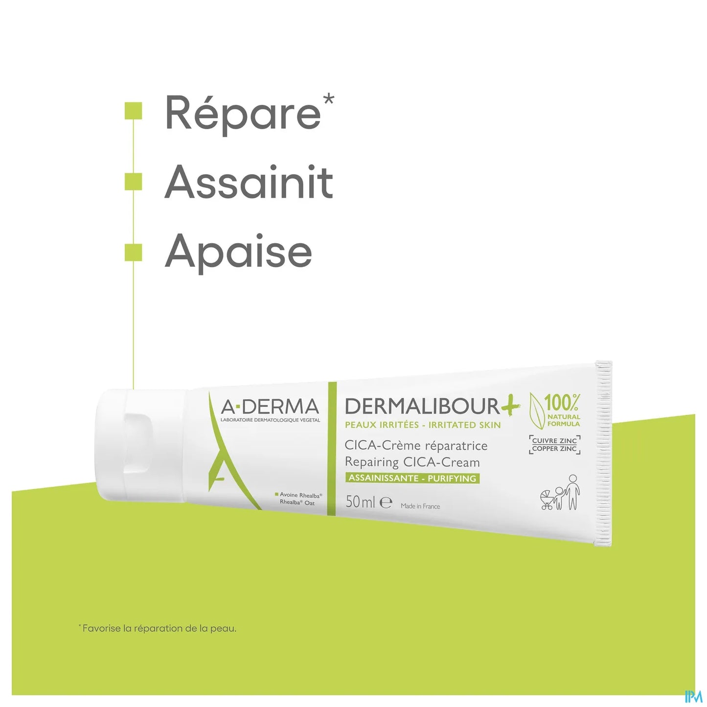 Dermalibour+ CICA Crème Réparatrice Assainissante 50ml