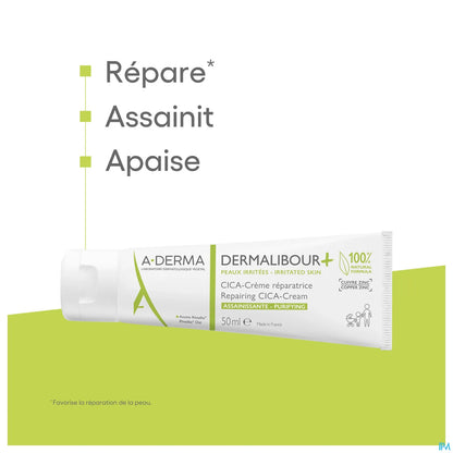 Dermalibour+ CICA Crème Réparatrice Assainissante 50ml