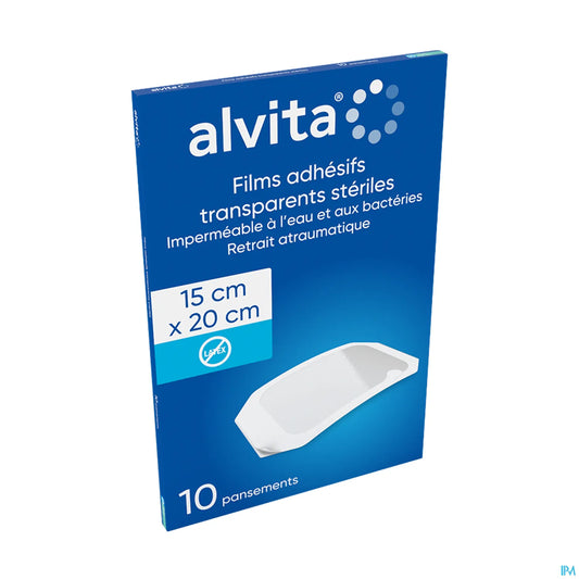 Sterile Transparent Adhesive Dressing 15x20 cm 10 Units