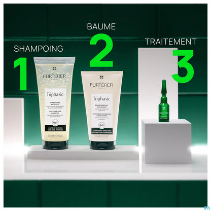 Triphasic Traitement 2 En 1 Antichute Réactionnelle 12 Ampoules 5 Ml