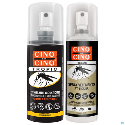 High Protection Travel Kit Tropic Spray 75ml and Clothing Spray 100ml