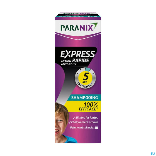 Paranix Express 5 Min Shampooing 200 mL avec Peigne