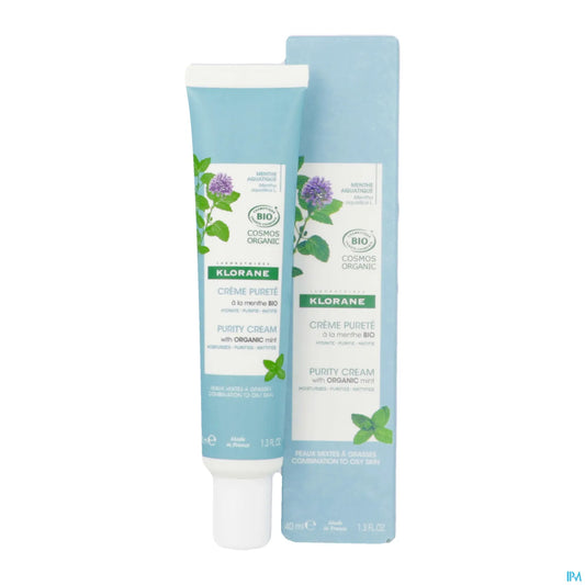 Crème Gel Purifiante Menthe Aquatique Bio 40 ml