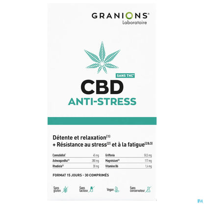 CBD Anti-Stress 30 Comprimés