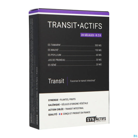 Synactifs Transit Actifs 20 Capsules