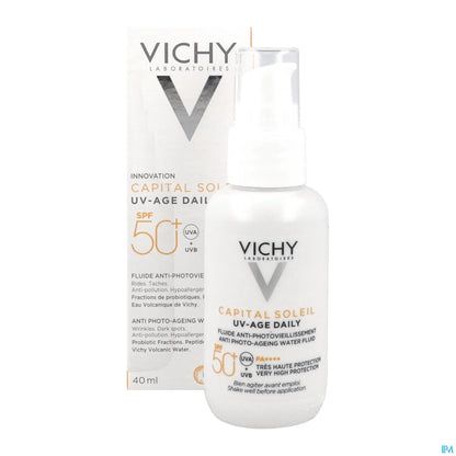 Capital Soleil UV-Age Daily SPF50+ Fluido Anti-Età all'Acqua 40ml