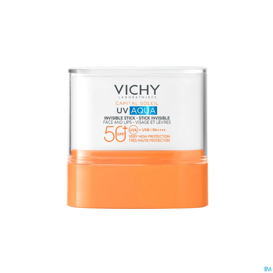 Vichy Capital Soleil Aqua Stick Solaire Invisible Très Haute Protection 10 g