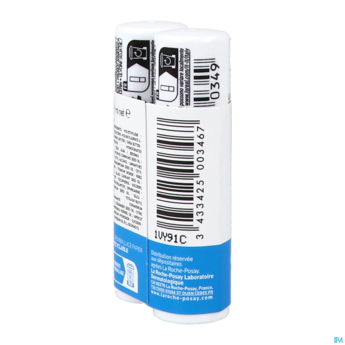 Nutritic Lèvres Lot de 2 x 4,7 ml