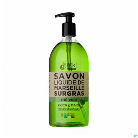 Green Nature Savon de Marseille Liquide Thé Vert à l'Huile d'Argan 1L