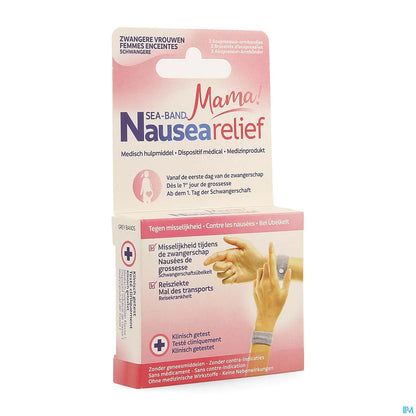 Sea-Band Bracelet Anti-Nausées Gris Maman Grossesse B/2