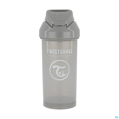 Twistshake Tasse à Paille Gris 360 mL 6 Mois et Plus