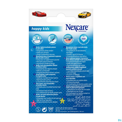 3M Nexcare Happy Kids Blue Pansements 20 Unités