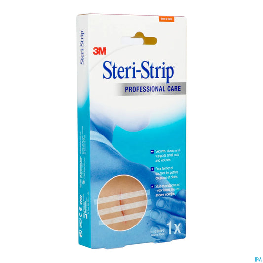 Steri-Strip 6x100mm Boite de 10 Sutures Cutanées Hypoallergéniques