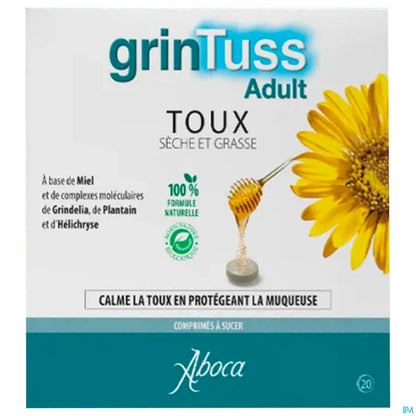 Grintuss Adult Toux Sèche Et Grasse X20 Comprimés à Sucer
