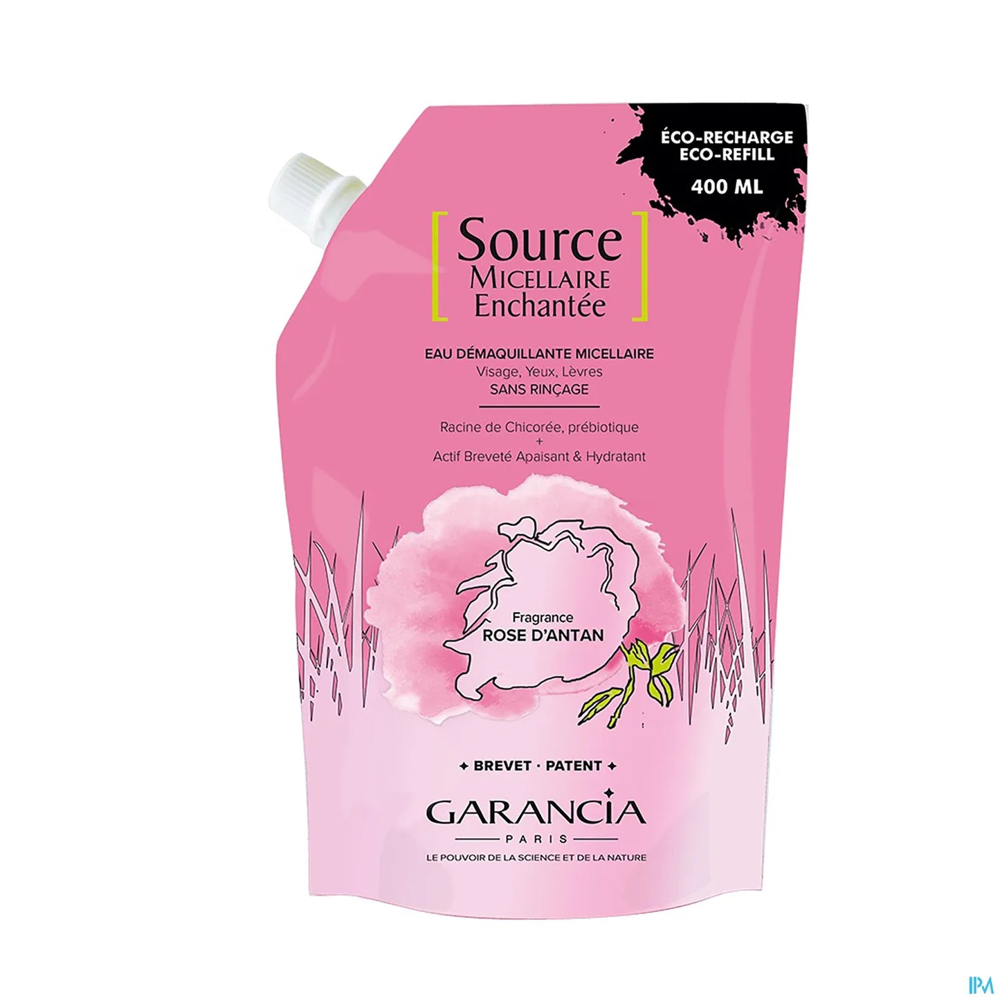 Source Micellaire Enchantée Rose d'Antan Recharge 400 ml