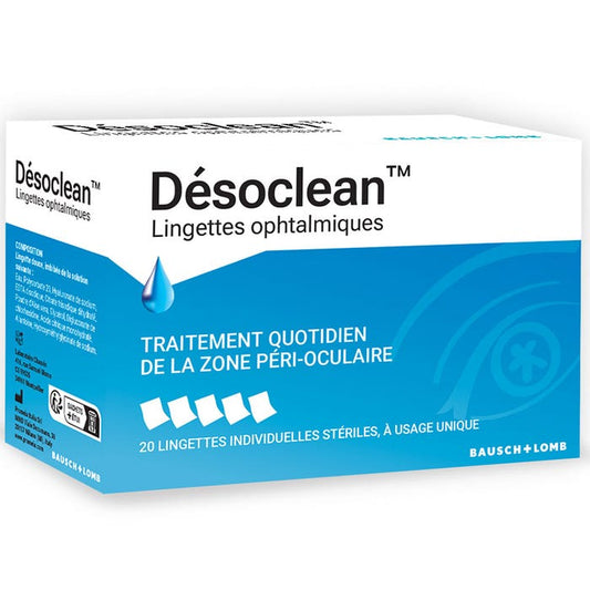 Désoclean Lingettes Ophtalmiques 20 Lingettes Individuelles