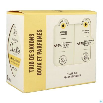 Cavaillès Savon Surgras Jardin l'Original 3 x 200 g