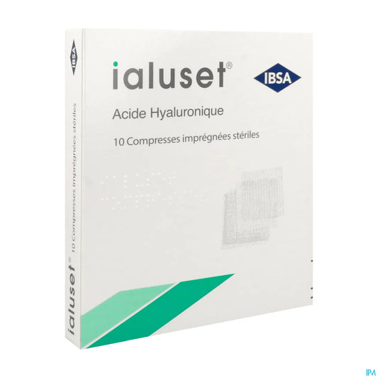 Juniper IALUSET Hyaluronic Acid Impregnated Compress 10 x 10cm Box/10