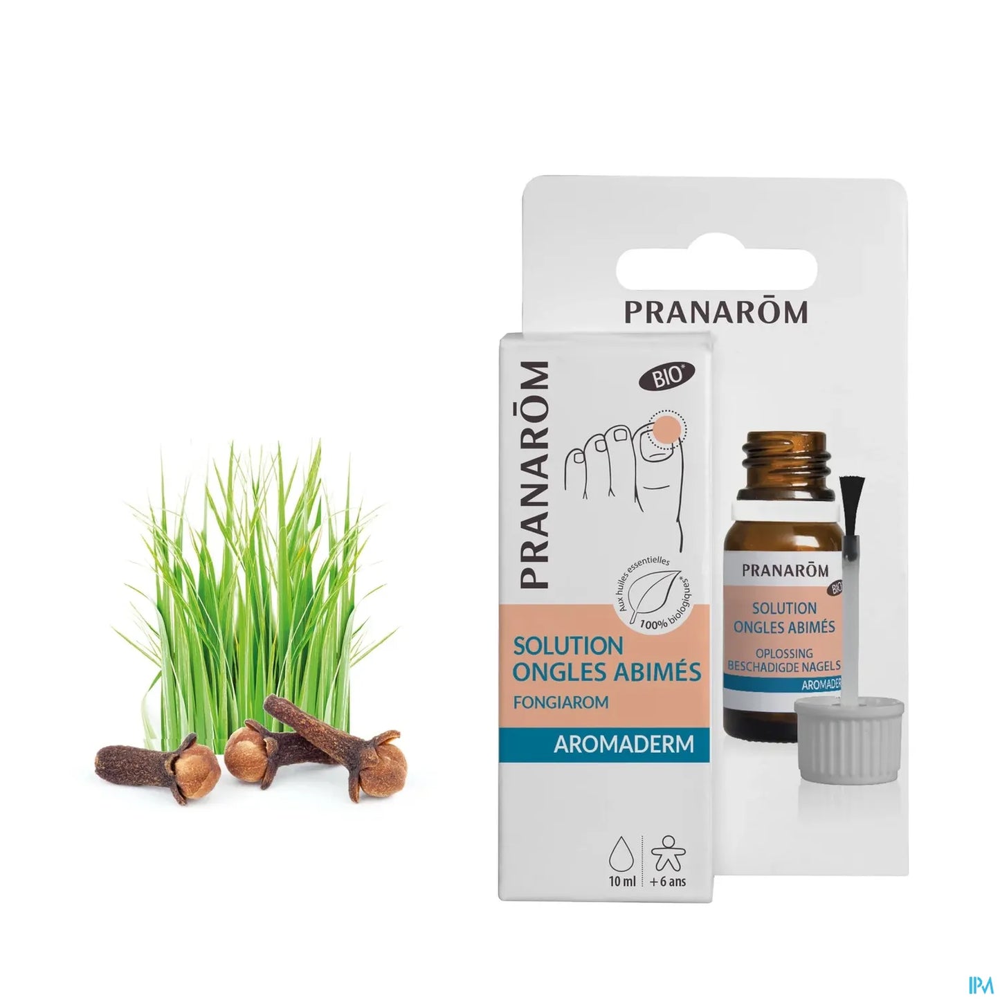 Soluzione per unghie gialla biologica Aromaderm 10 ml