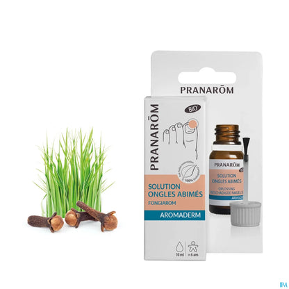 Soluzione per unghie gialla biologica Aromaderm 10 ml
