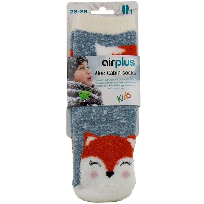 Aloe Cabin Socks Chaussettes Hydratantes Enfant Renard T28-36