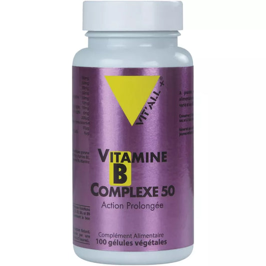 Vitamines B Complexe 50 Action Prolongée 100 Gélules