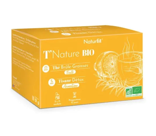 Naturfit T Nature Bio Thé Brûle-Graisses + Tisane Detox Sachets