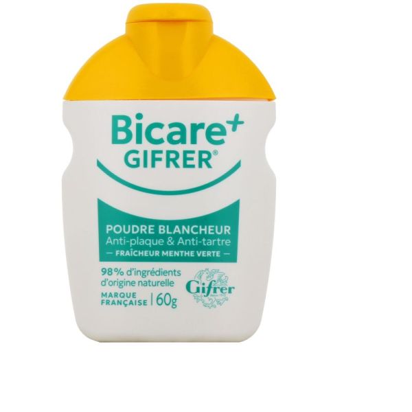 Bicare Plus Polvere Sbiancante Menta Verde Fresca 60g