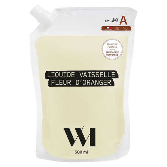 Éco Recharge Liquide Vaisselle Fleur d'Oranger 500ml