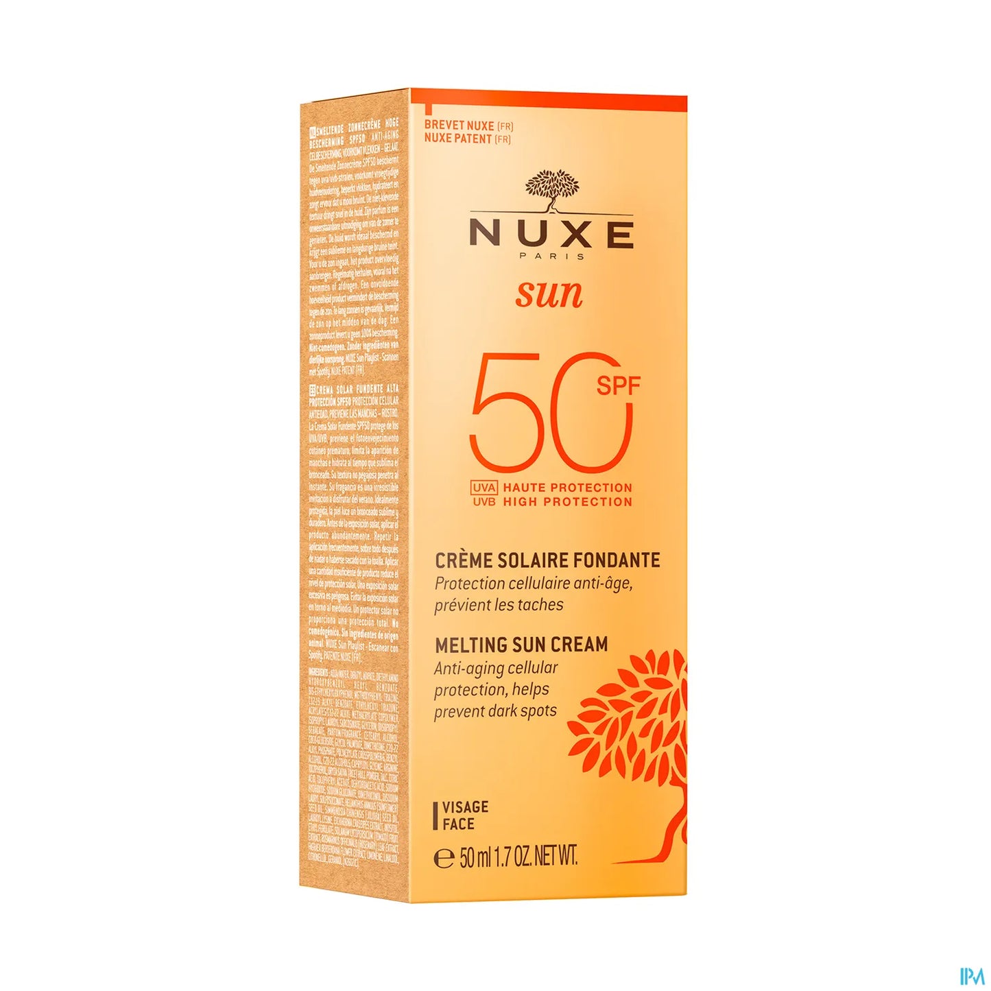 Sun Crème Solaire Fondante Visage SPF50 50 ml