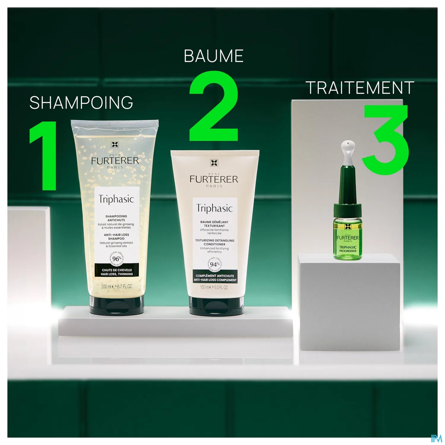 Triphasic Progressive Traitement antichute 8 x 5,5 ml