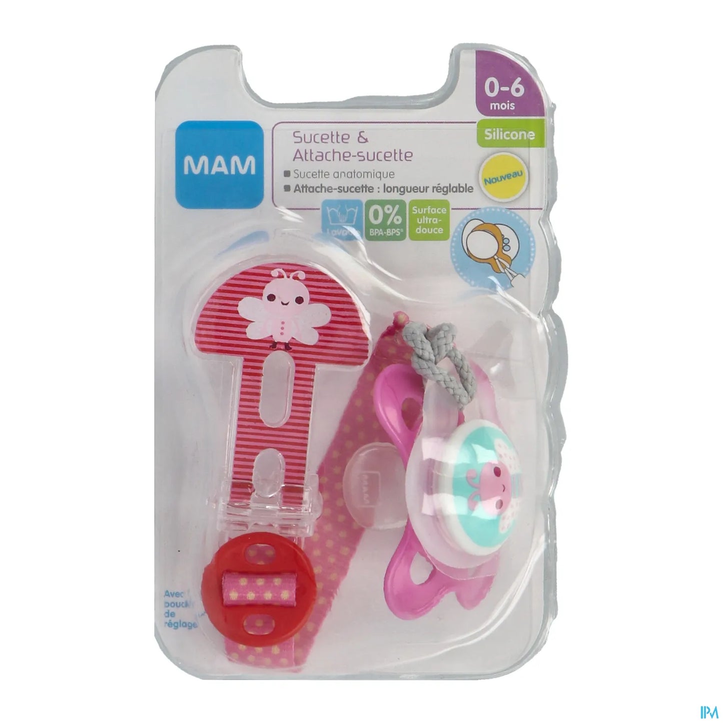 Kit Sucette et Attache-Sucette 0-6 Mois