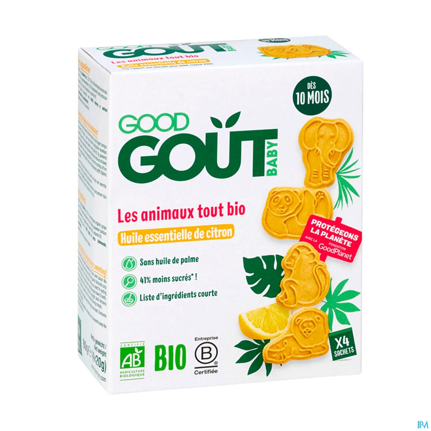 Lemon Animal Biscuits 80g