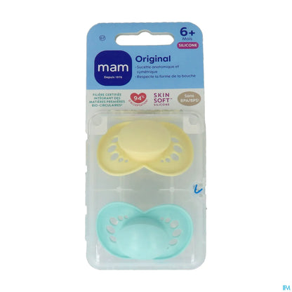 Sucettes Original Tendance Silicone 6 Mois Et Plus Bleu 2 Unités
