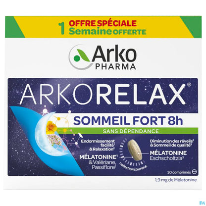Arkorelax Strong Sleep 8H 30 Tablets