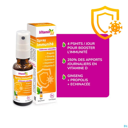 Ineldea Vitamin'22 Spray Immunité 20ml