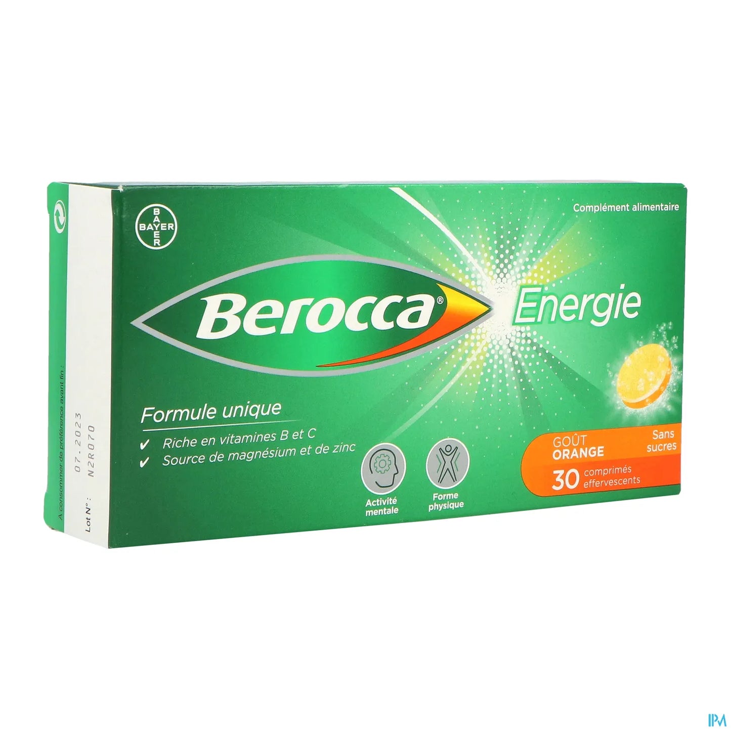 Bayer Berocca Energy senza zucchero 30 compresse effervescenti