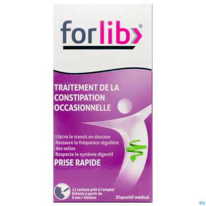 Forlib Constipation - 12 Sachets Solution Buvable