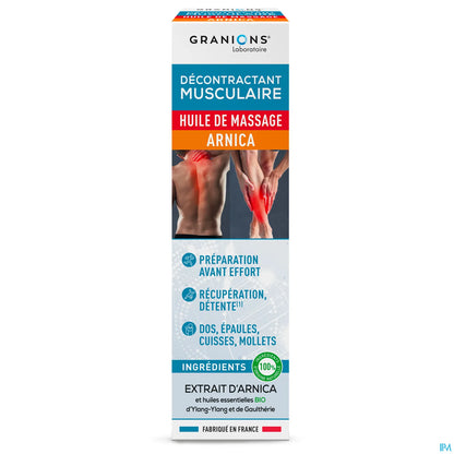 Décontractant Musculaire Huile de Massage Arnica 100ml
