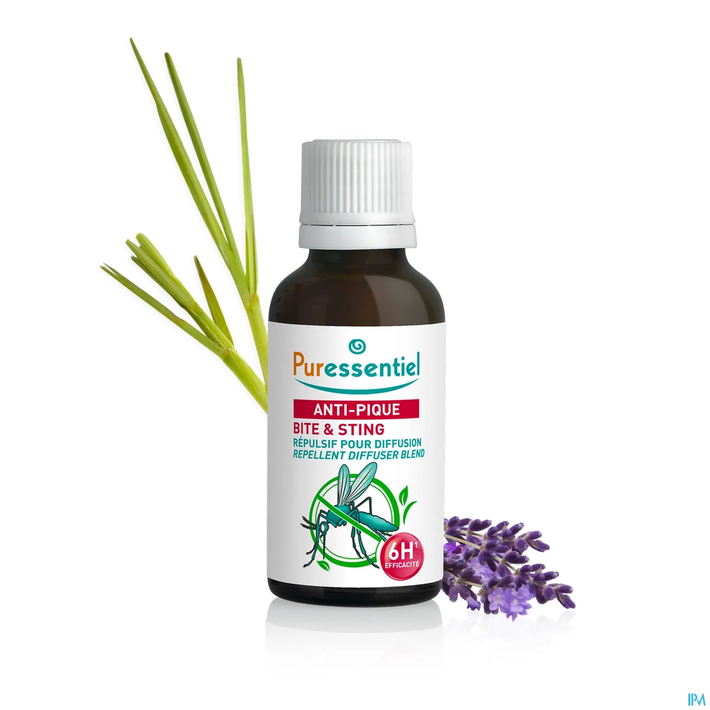 Anti-Pique Repulsif Diffuse Citronnelle Huiles Essentielles 30ml