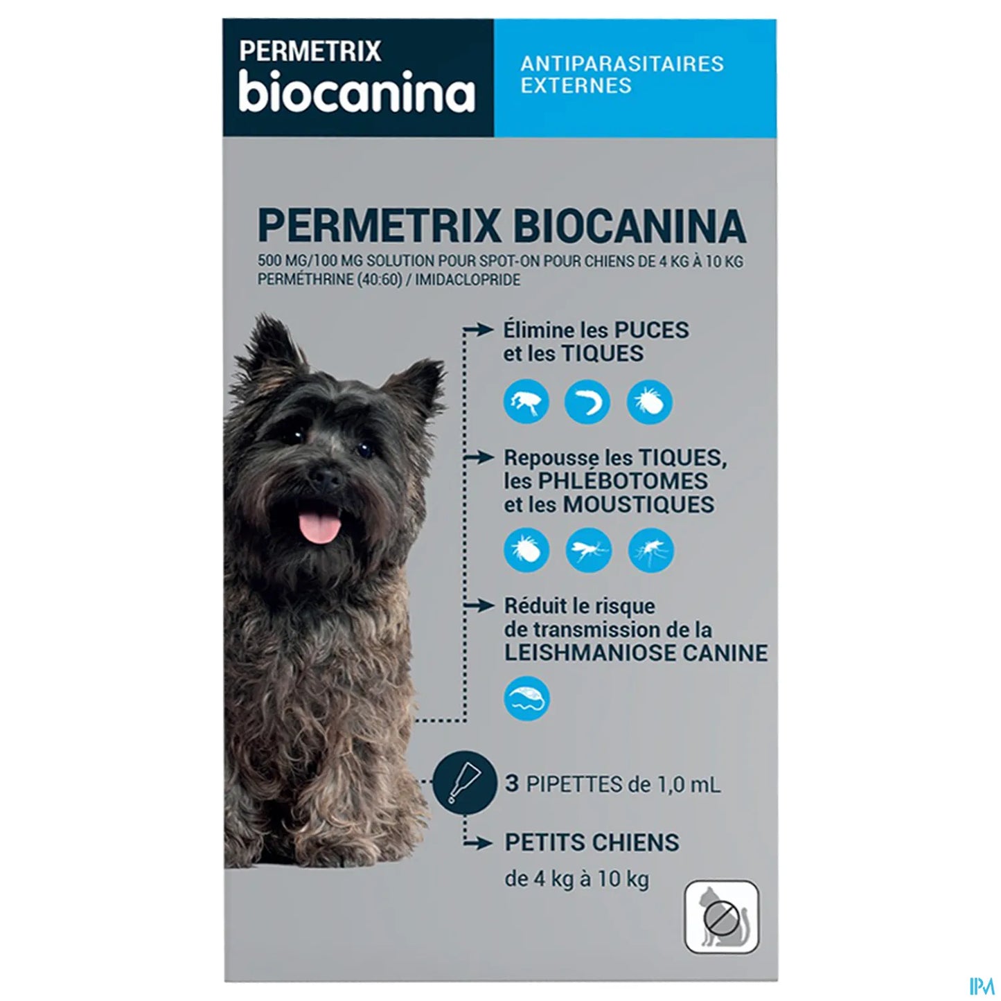 Permetrix Cani di Piccola Taglia 3 Pipette da 1 ml