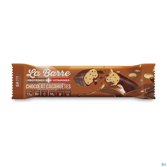 La Barre Protéines + Vitamines Chocolat Cacahuète 49g
