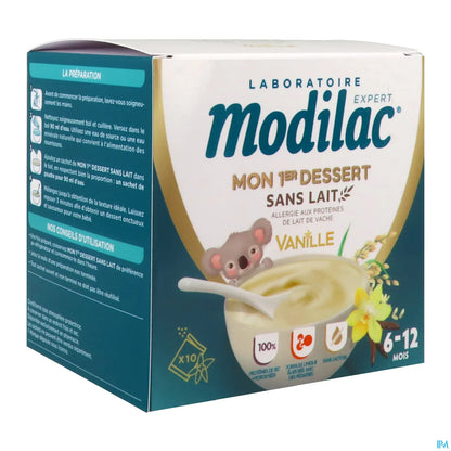 Mon 1er Dessert Sans Lait Vanille 6-12M 10 Sachets