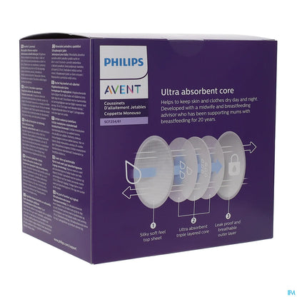 Philips Avent Coussinets d'Allaitement Jetables 60 pcs