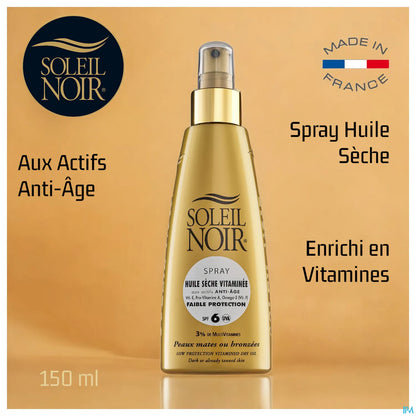 Spray Huile Sèche Vitaminée SPF6 faible protection 150 ml