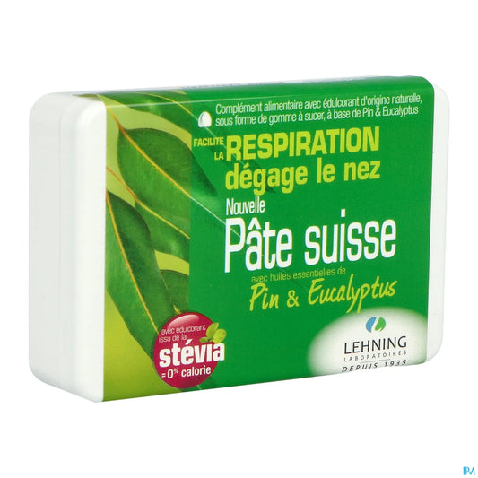Pâte Suisse Respiration 40 Gommes Sans Sucre Dégage Le Nez